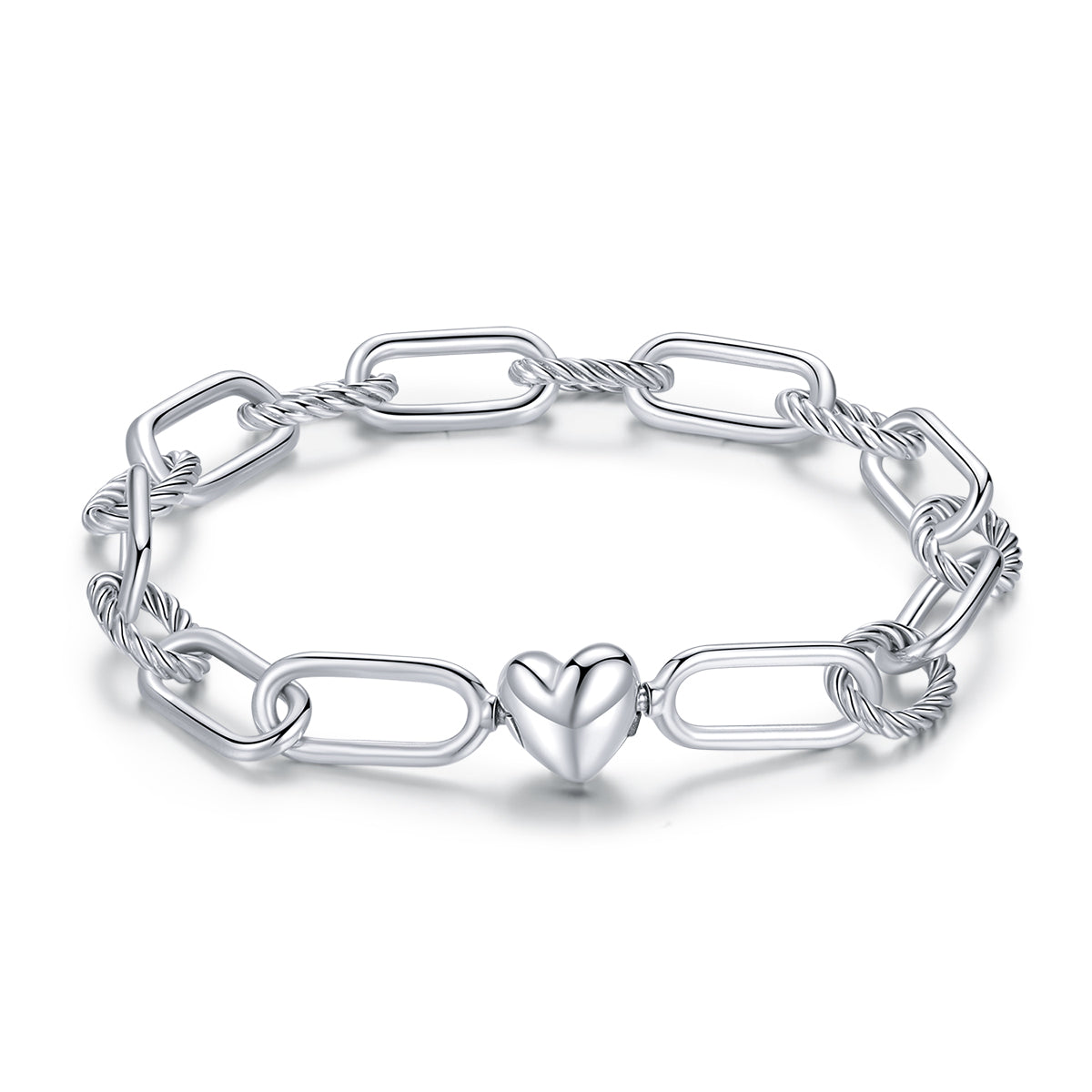 Chunky Silver Chain Bracelet