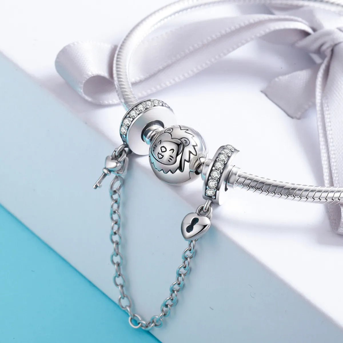 Lock Enc Keychain Lock and Key Safety Chain | Charms NZ | Lullaboo