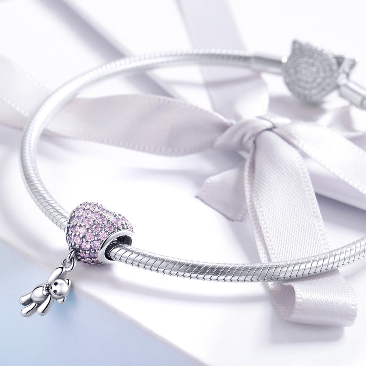Baby Girl Teddy Charm