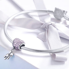 Baby Girl Teddy Charm