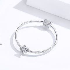 Silver Cross Charm