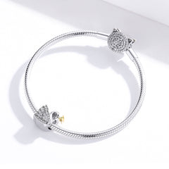 Swan with Crown Charm - Lullaboo