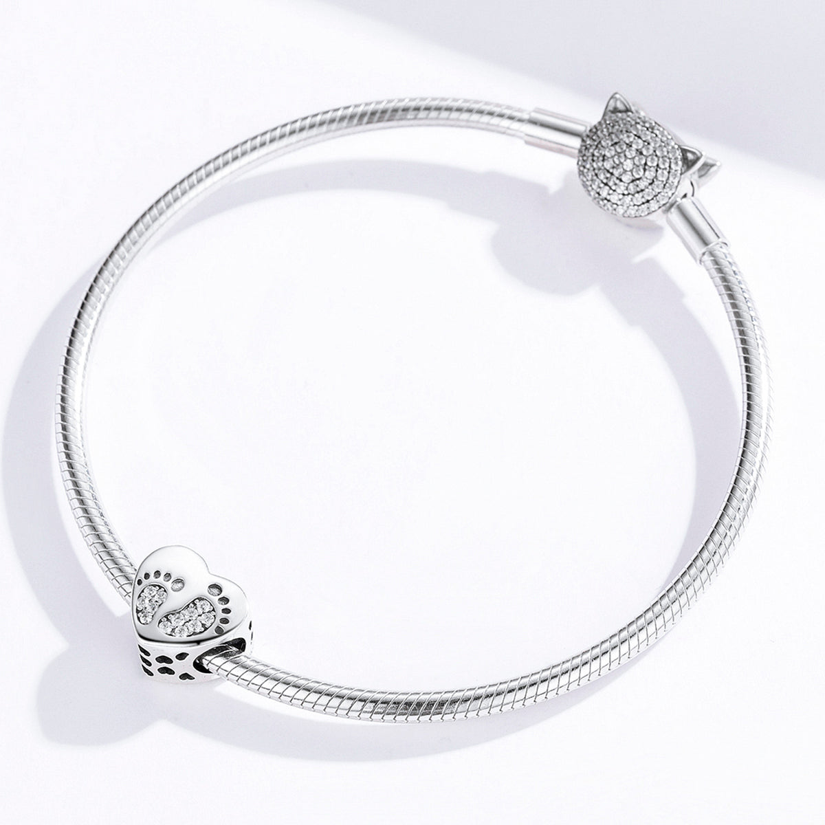 Heart Footprints Charm - Lullaboo