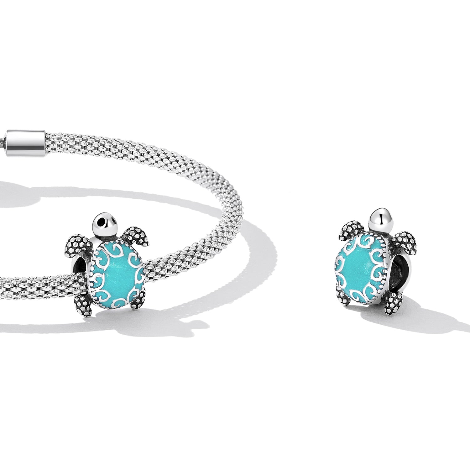 Aqua Turtle Charm