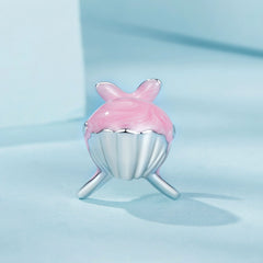 Pink Whale Charm