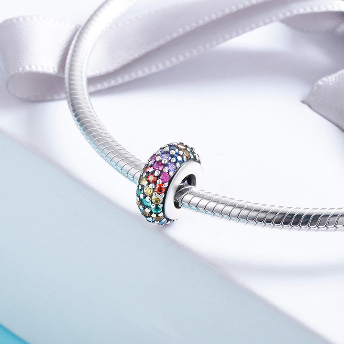 Rainbow Spacer Charm
