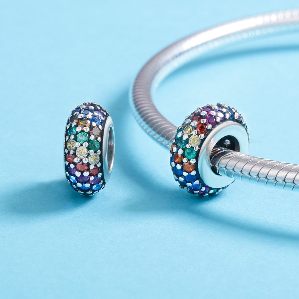 Rainbow Spacer Charm
