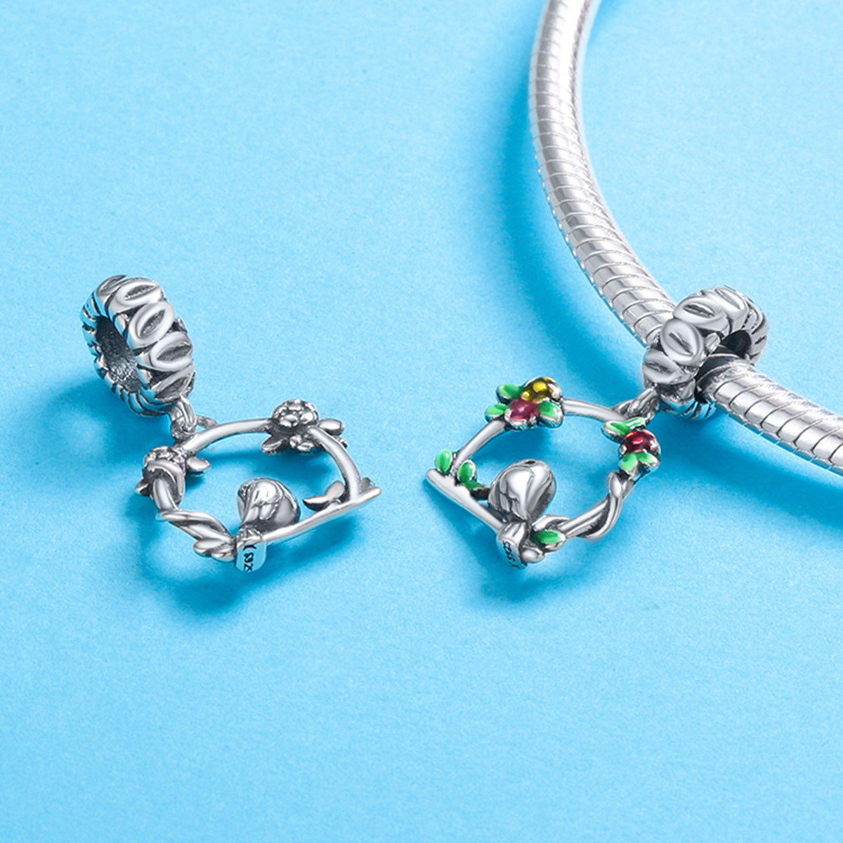 Bird Wreath Charm - Lullaboo