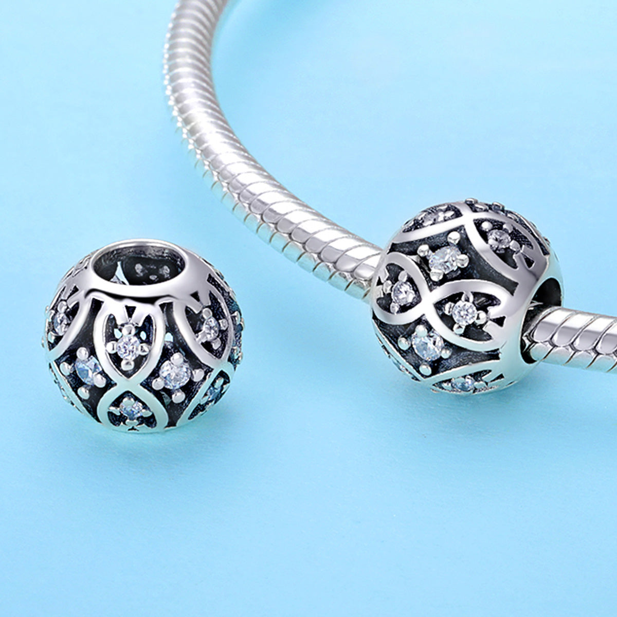 Silver Elegance Charm