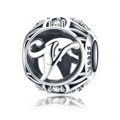 Letter V Pandora Charm NZ | Lullaboo