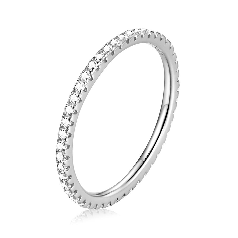 Silver CZ Stacking Ring | Rings NZ | Lullaboo
