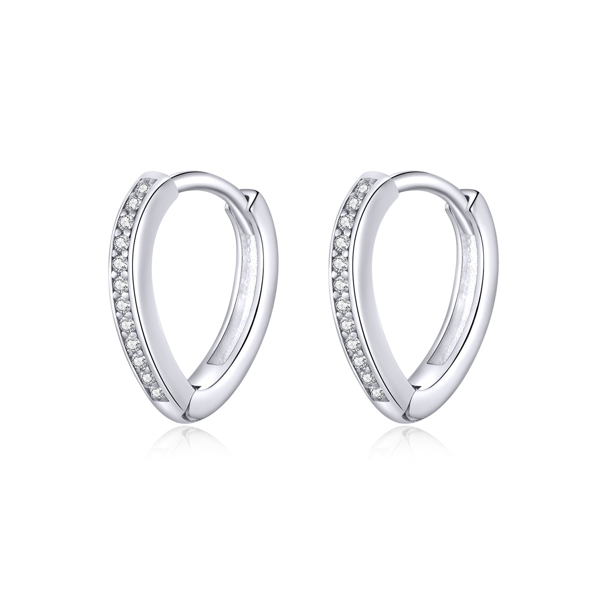 CZ Tear Drop Earrings